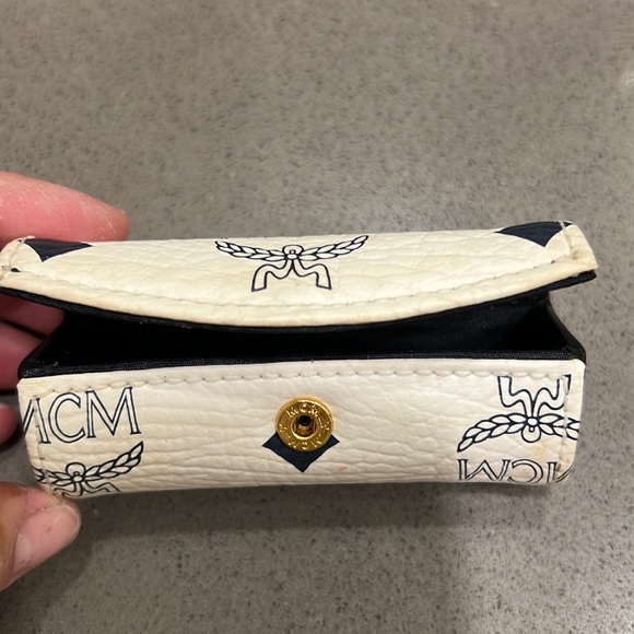MCM Accessories - MCM lipstick case white and navy